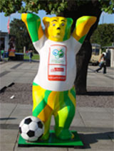 Maskottchen Bär Fussball-WM Deutschland Berlin