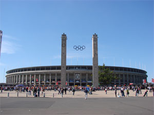 Olympiastadion Berlin Spielsttte des Bundesligisten Hertha BSC