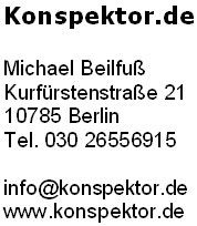 Konspektor Impressum